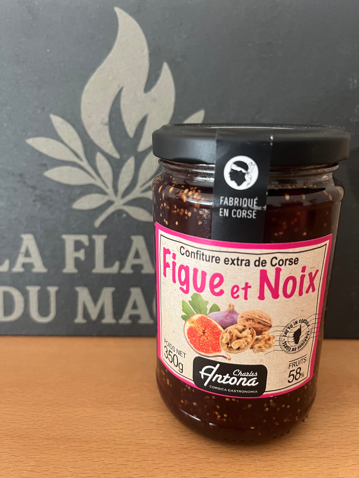 Confiture de figue et noix 350gr